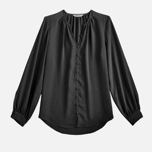 Women's Nine West Button Front Balloon Sleeve Tunic